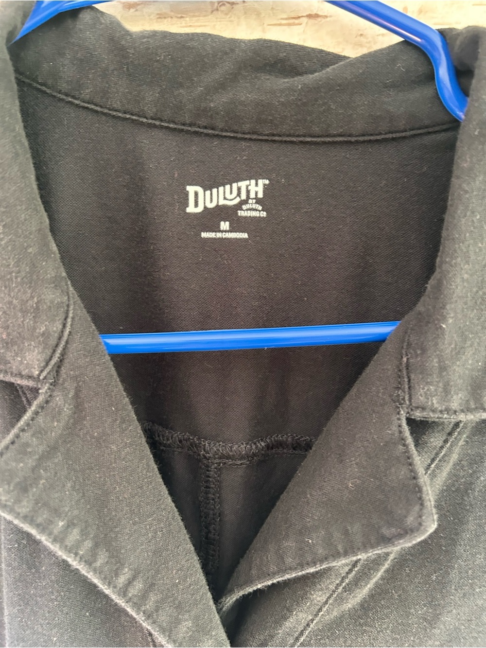 Duluth Trading Co Knit Button Front Tie Waist Knit Cropped Jumpsuit - Picture 6 of 7